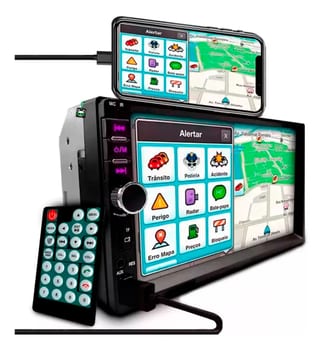 Central Multimídia Mp5 2 Din 7 Polegadas Espelhamento Usb Sd Bluetooth 7810h First