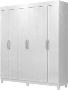 Guarda Roupa Casal - 6 Portas 2 Gavetas, Design Prático E Moderno — Santarém