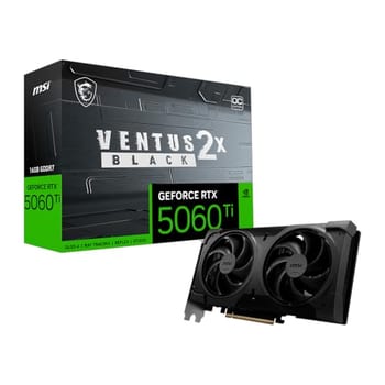 GPU NV RTX5060TI 16GB GDDR7 128BITS VENTUS 2X OC BLACK PLUS MSI 912-V535-088