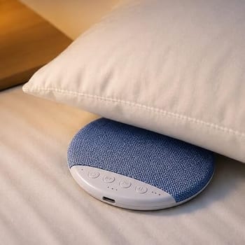 Caixa de Som Slim Travesseiro Bluetooth 5.4 Sons Relaxantes Timer Insônia