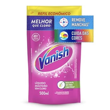 Tira Manchas Vanish Líquido Multiuso para roupas coloridas Refil Econômico 500ml