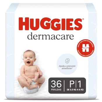 Fralda Huggies Premium Dermacare P - 36 Un