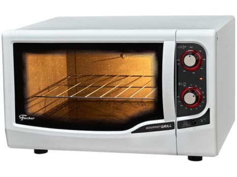 Forno Elétrico de Bancada Fischer com Dourador - com Timer 44L Branco Gourmet Grill - Fornos e Peças - Magazine {{route.pmdStoreName}}