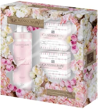 Kit Flores Body Splash E Saboneteonetes Giovanna Baby