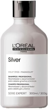  Shampoo Para Cabelos Brancos e Grisalhos Silver Serie Expert 300Ml, L´Oreal Professionnel Paris 