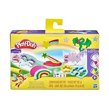 Play-Doh, Massinha de Modelar Infantil, Mundo Mágico dos Unicórnios - Conjunto de Brinquedo com 3 Potes de 2 Cores - A partir de 3 Anos