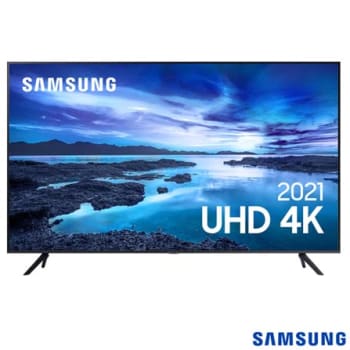 Smart TV LED 65" 4K Samsung 65AU7700 3 HDMI 1 USB Wi-Fi Bluetooth - UN65AU7700GXZD