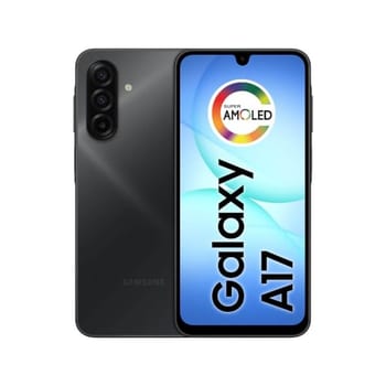 Celular Samsung Galaxy A17, 128GB, 4GB, 50MP Tela 6.7", IP54 - Preto