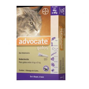 Advocate Anti pulgas para Gatos de 4 a 8 kg Bayer 1 pipeta - Magazine Ofertaesperta