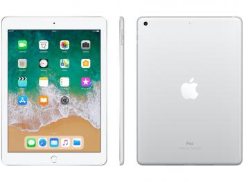 iPad 6 Apple 128GB Prata Tela 9.7” Retina - Proc. Chip A10 Câm. 8MP + Frontal iOS 11 Touch ID - Magazine Ofertaesperta