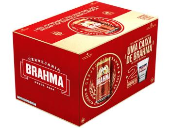 Kit Cerveja Brahma Premium American Lager - 269ml Cada 15 Unidades c/ 2 Copos Kit Black Friday - Magazine Ofertaesperta