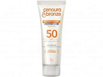 Protetor Solar Facial Cenoura e Bronze 50g - FPS 30 ou 50