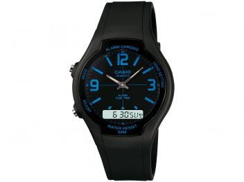Relógio Masculino Casio Anadigi - AW-90H-2BVDF - Magazine Ofertaesperta