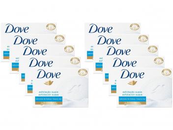 Sabonete Esfoliante Dove Esfoliação Suave - 90g 10 Unidades - Magazine Ofertaesperta