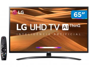 Smart TV 4K LED IPS 65” LG 65UM7470PSA Wi-Fi - Bluetooth HDR Inteligência Artificial 3 HDMI 2 USB - Magazine Ofertaesperta