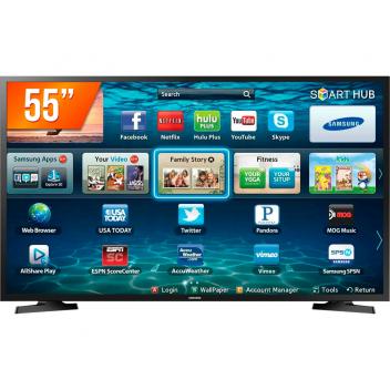 Smart TV LED 55" Ultra HD 4K Samsung LH55BENELGAZD 3 HDMI 2 USB Wi-Fi - Magazine Ofertaesperta