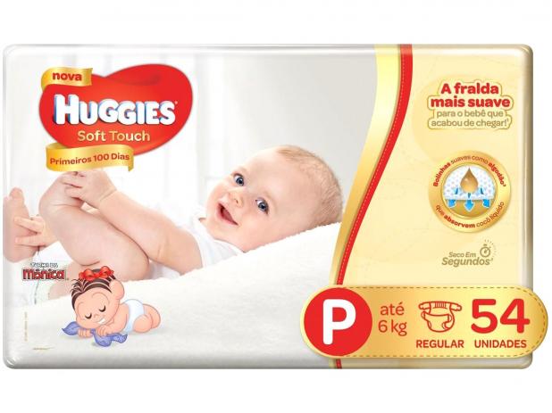 Fralda Huggies Soft Touch Mega P, 54 Fraldas em Promoção no Oferta Esperta