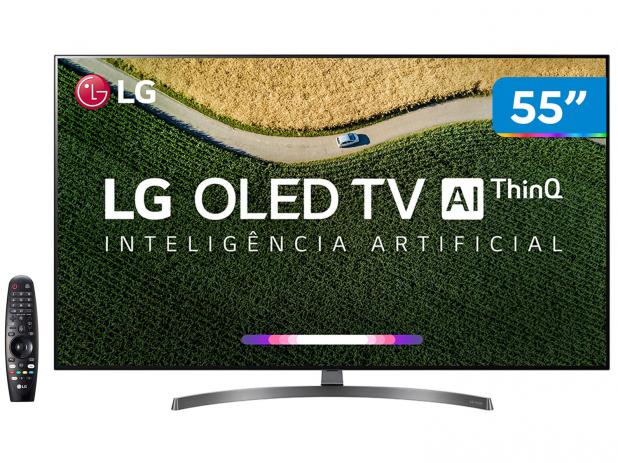 Smart TV 4K OLED 55” LG OLED55B9PSB Wi-Fi - HDR Inteligência Artificial 4 HDMI 3 USB