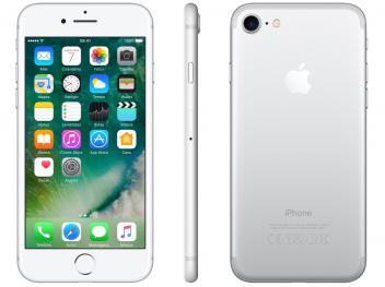 iPhone 7 Apple 128GB Prateado 4G Tela 4.7" Retina - Câm. 12MP + Selfie 7MP iOS 10 Proc. Chip A10 - Magazine Ofertaesperta