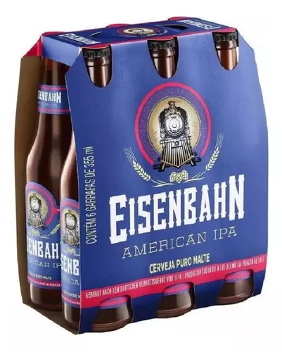 Cerveja Eisenbahn American Ipa Puro Malte 355ml 6 Unidades