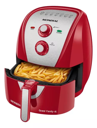 Fritadeira Sem Óleo Air Fryer 6l Afn-60-ri Mondial Cor Vermelho 110V