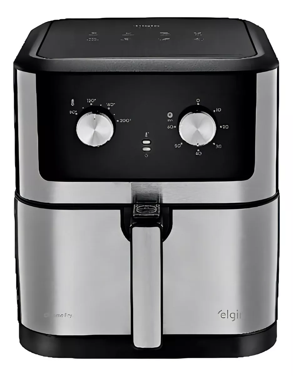 Fritadeira Elétrica Chrome Fry Inox Elgin 8L Airfryer 110V ou 220V