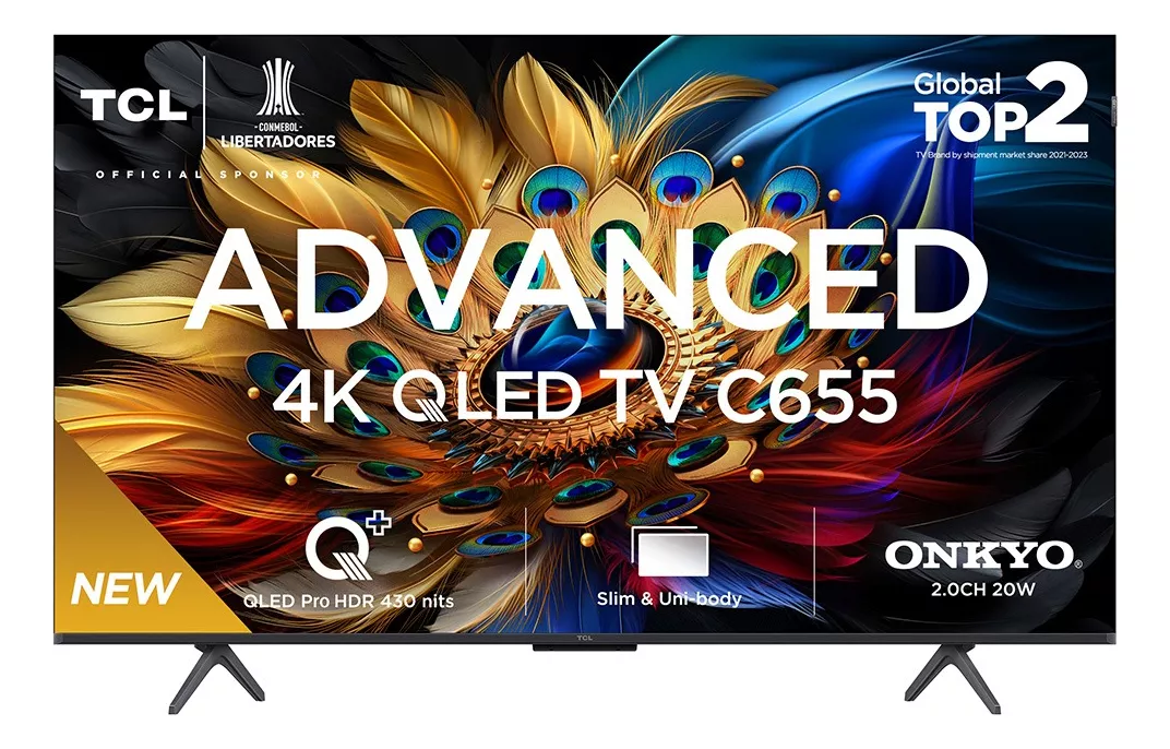 TCL Smart TV Advanced 4K QLED PRO 85C655 Google Tv Dolby Chumbo