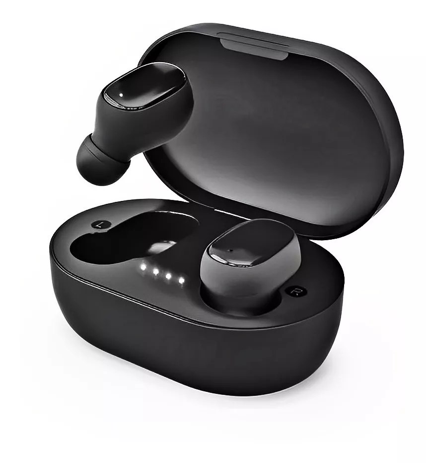 Fone De Ouvido Bluetooth Tws In-ear Airdots Preto Led 1 Par