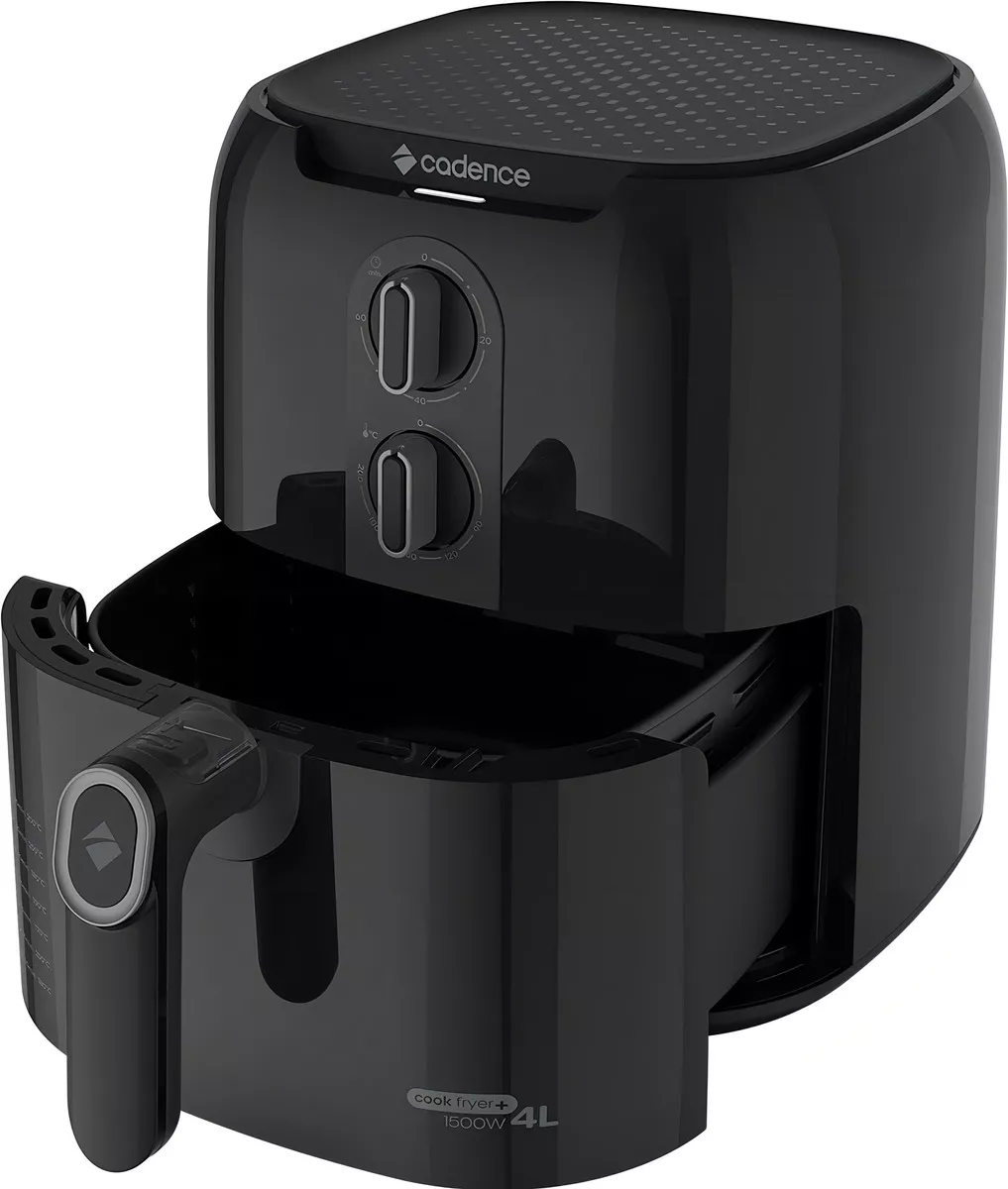 Fritadeira air fryer Cadence Frt580 CookFryer 4 litros preta 110v