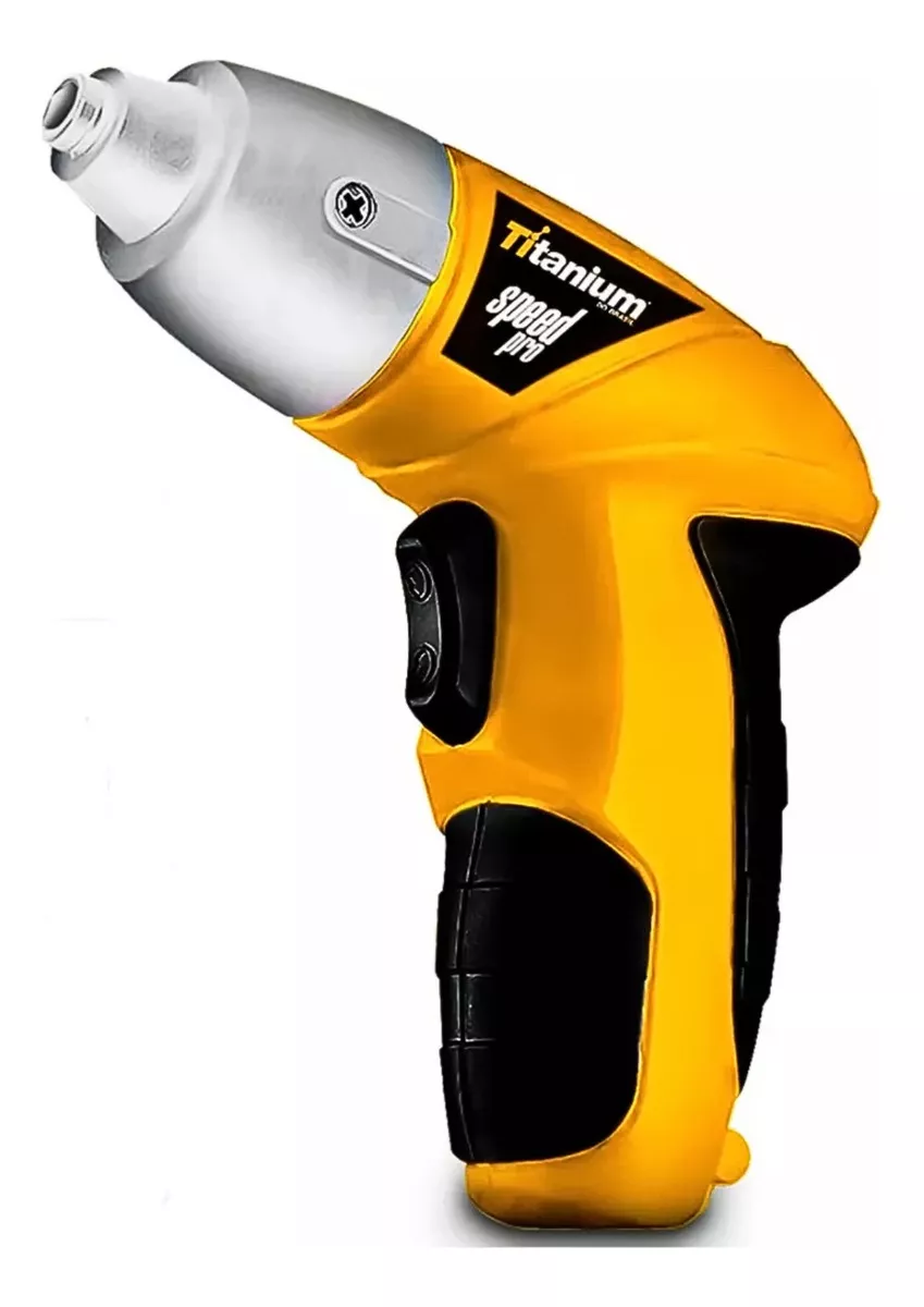 Parafusadeira Elétrica Titanium Speed Pró Bivolt Com 11 Bits Cor Amarelo