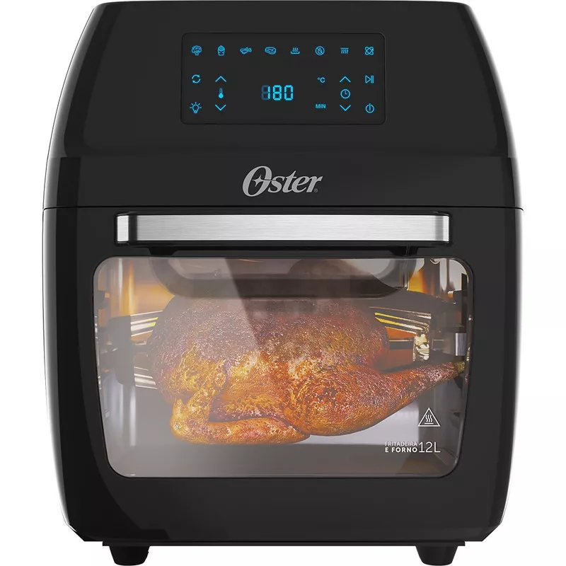 Fritadeira Oven Fryer 3 Em 1 Ofrt780 12 Litros Preta Oster Cor Preto 220V