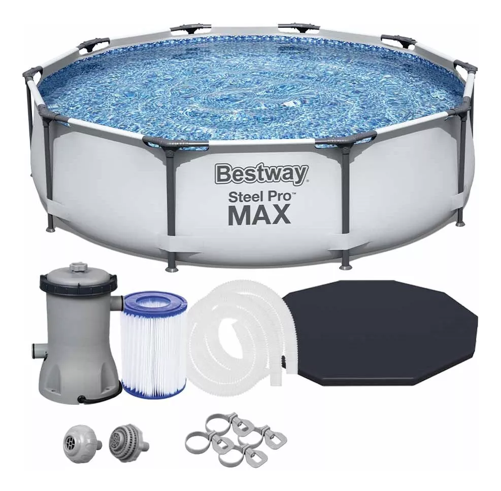 Piscina Estrutural 4678l Pro Max Filtro 110v/220v Capa 3,05m