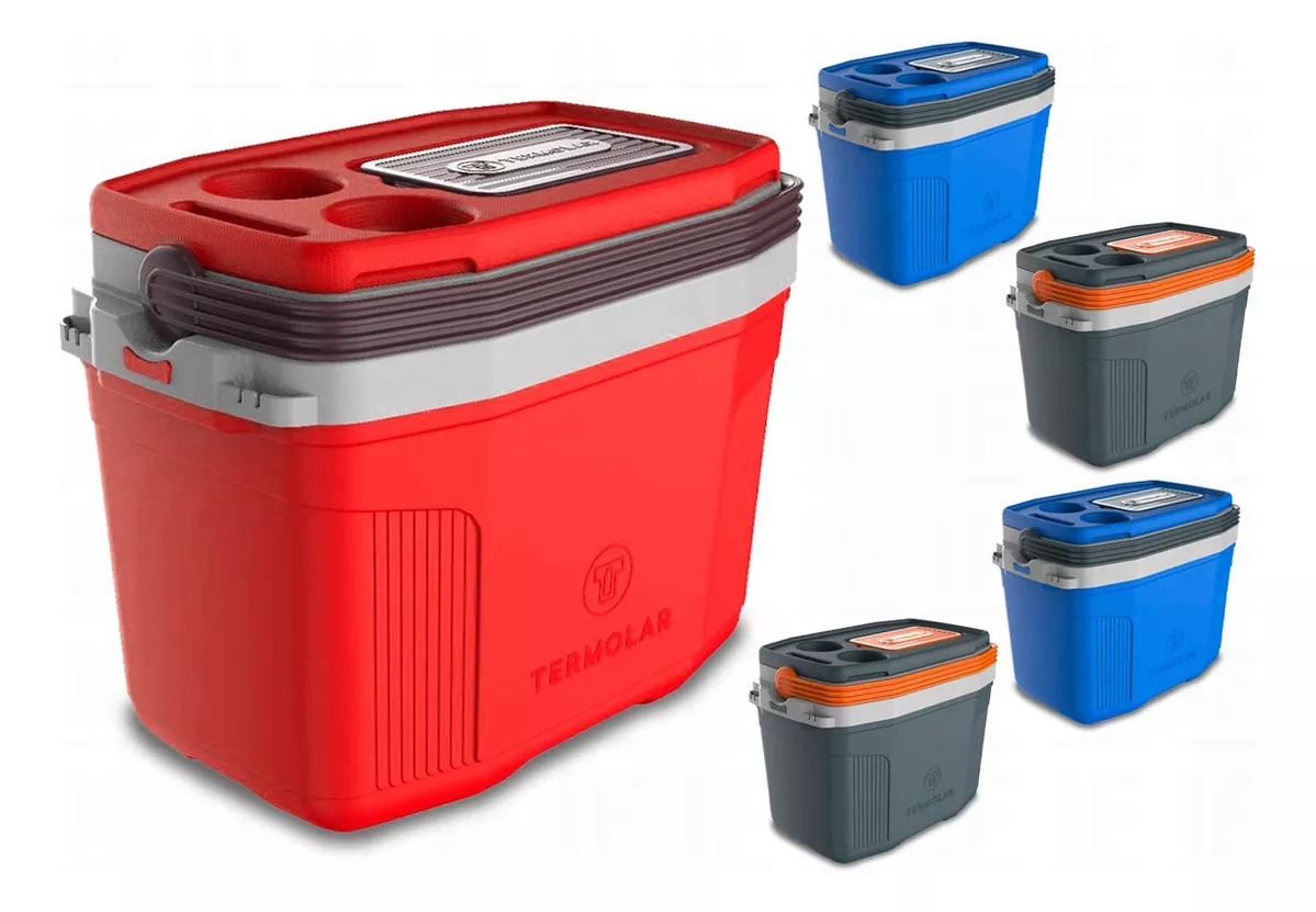 Caixa Térmica Cooler Com Alça Praia Pesca Camping