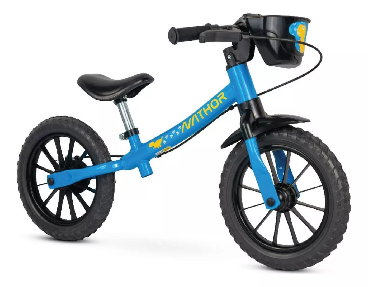 Bicicleta Infantil Nathor Balance Masculina Azul Até 05 anos