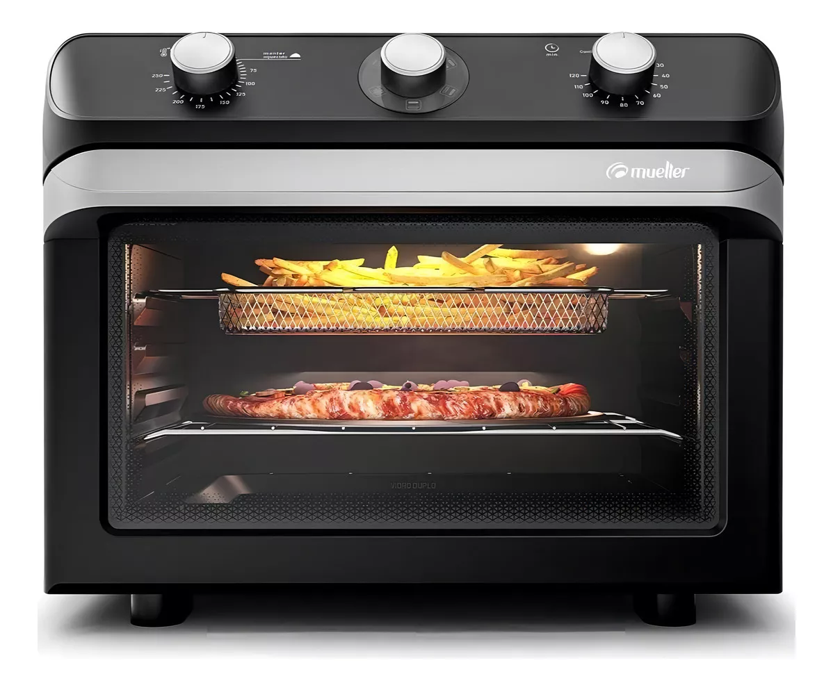 Air Forno Elétrico Mueller 35l Preto Com Função Fryer Mfb35g 127V