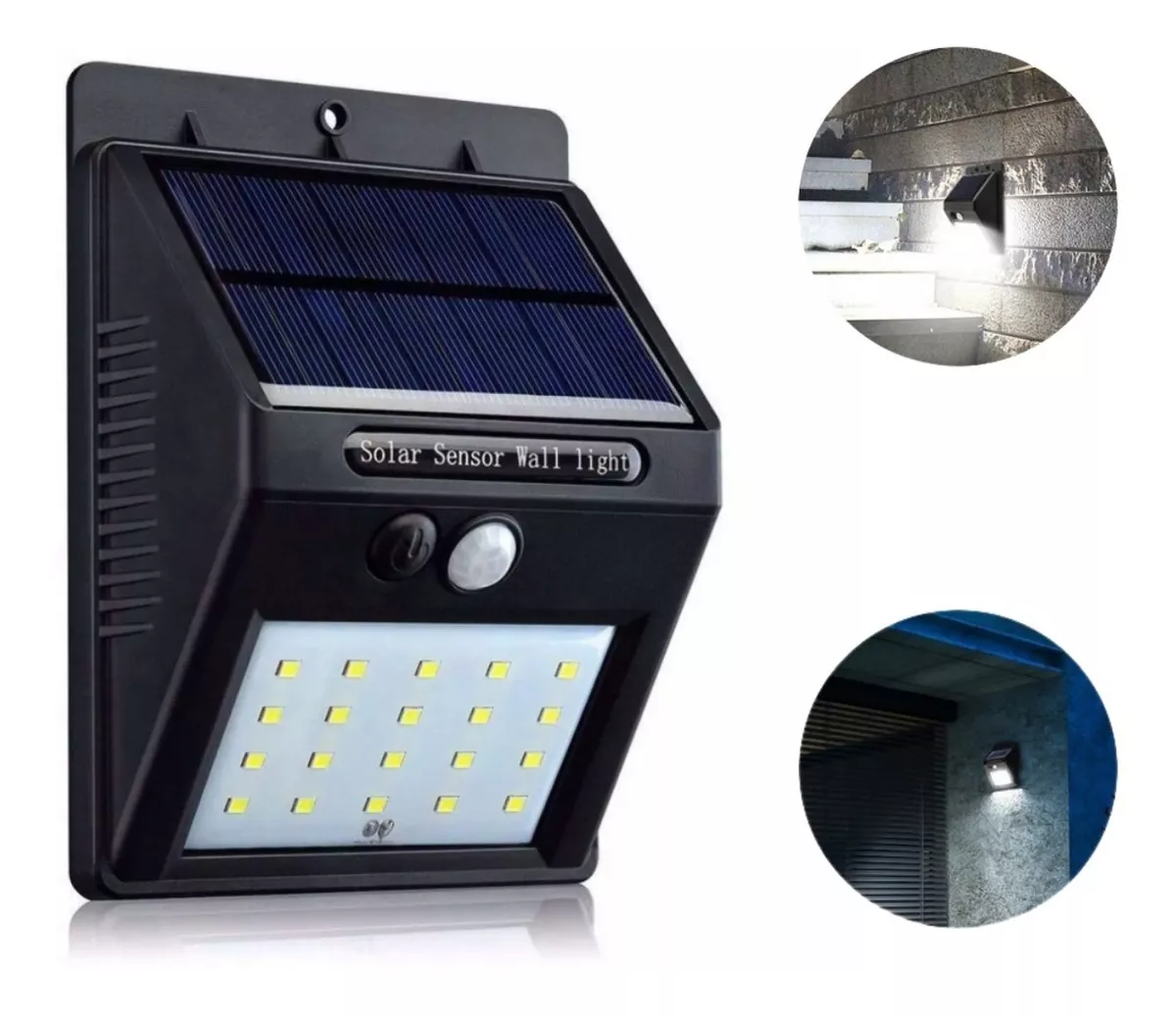 Luminaria Solar Led Luz Automática Sensor De Presença Ip67