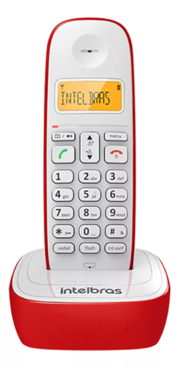 Telefone Sem Fio Intelbras TS 7510 Vermelho