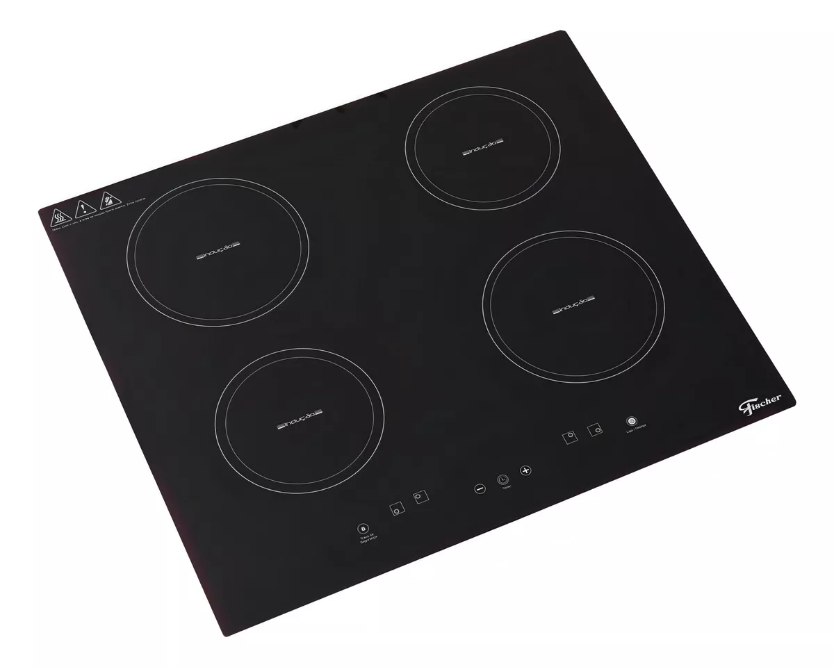 Cooktop De Indução Mesa Vitrocerâmica 4 Bocas Fischer 220V