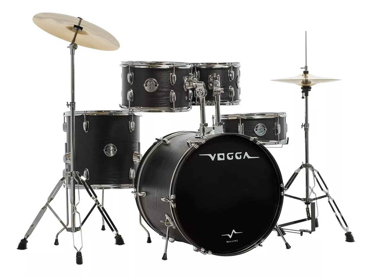 Bateria Acústica Vogga Pulse Bumbo20 Vpd220 Matte Black