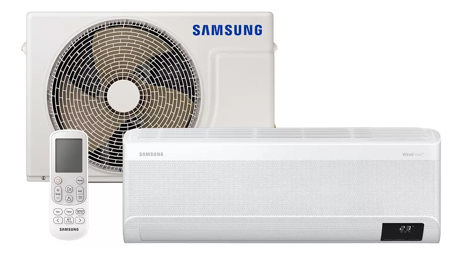 Ar Condicionado Split Inverter Samsung WindFree Sem Vento 12.000 BTUs Quente/Frio - AR12ASHABWKNAZ