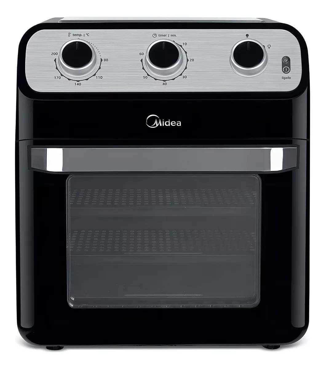 Fritadeira Sem Óleo Ovenfryer 12l Midea Ffa20p1 110v Preto