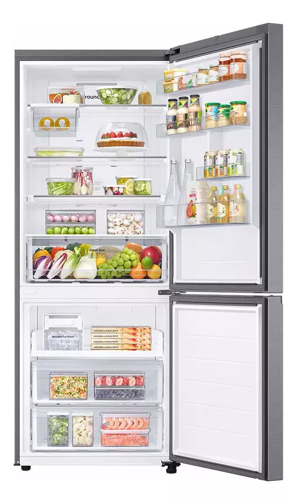 Geladeira Duplex Inverse Smartthings Samsung Rb50 Inox 462l 220V