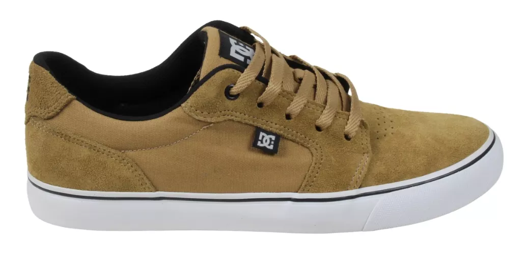 Tênis Dc Shoes Anvil La Camurça Caramelo