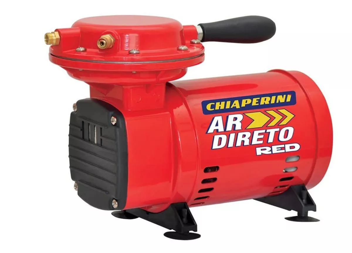 Compressor de ar elétrico portátil Chiaperini Ar Direto RED 0.25kW 127V/220V