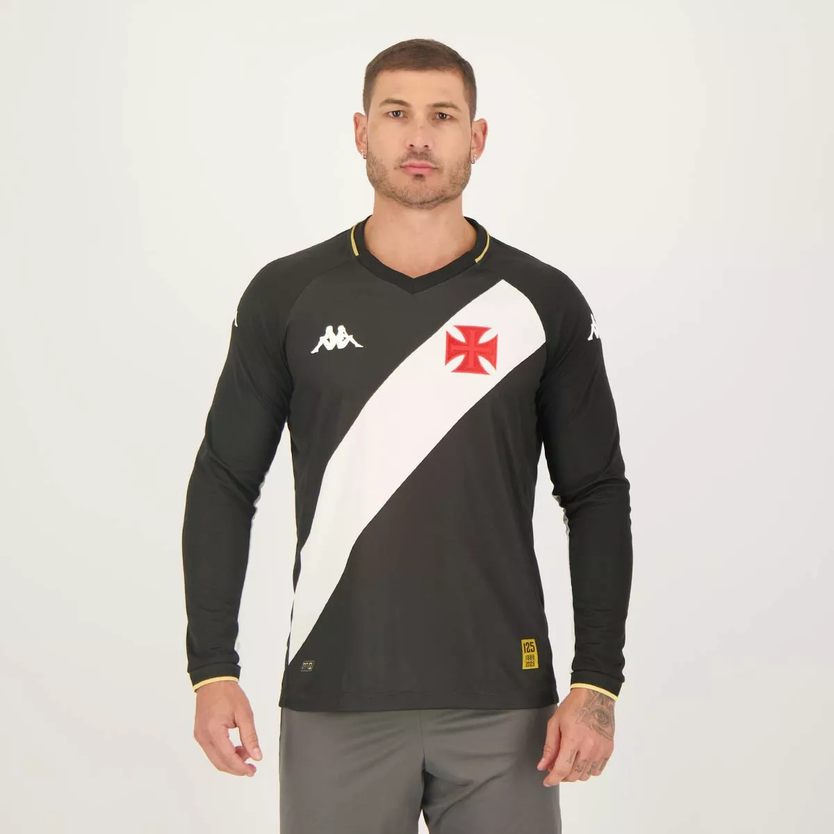 Camisa Kappa Vasco I 2023 Manga Longa