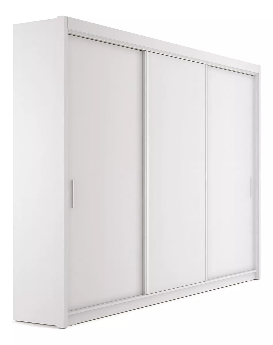 Guarda-roupa Yescasa Viena Viena cor branco de mdp com 3 portas corrediças