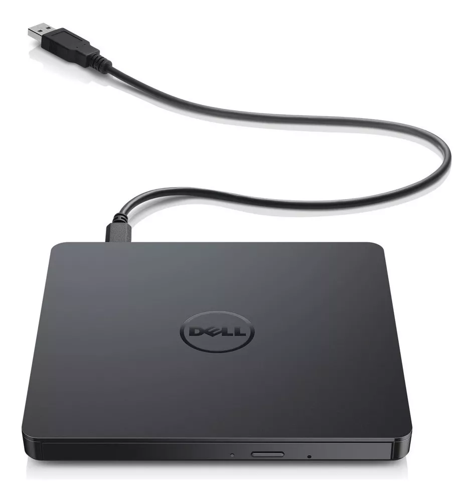 Gravador DVD Externo Dell Slim - Portátil - USB - Preto - DW316