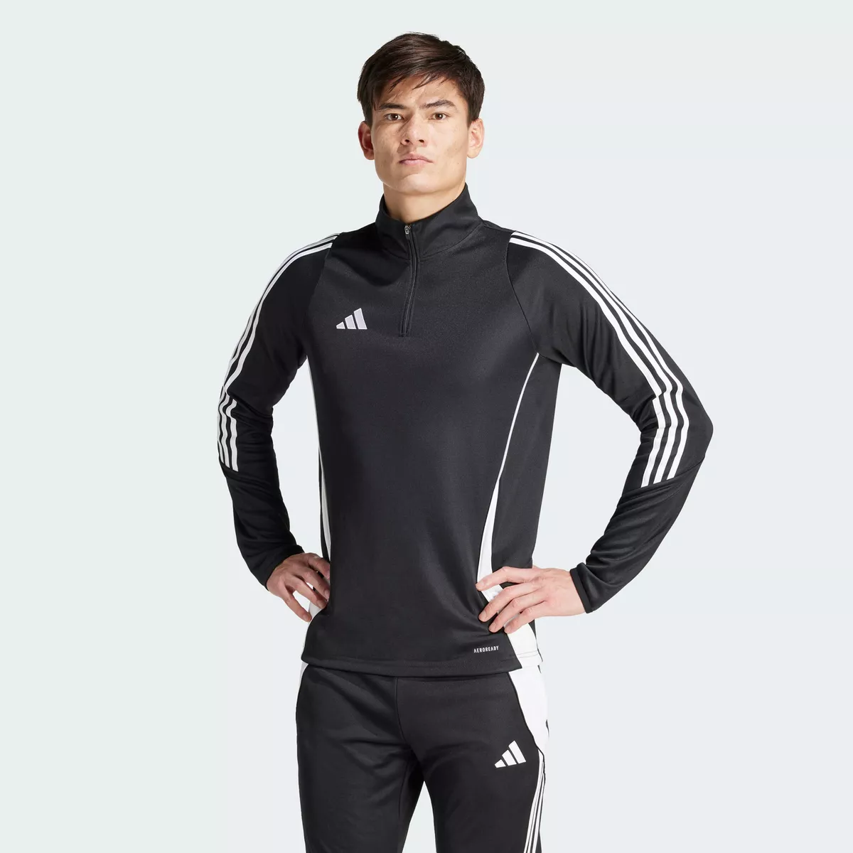 Blusa Treino Tiro 24 - Adidas, Tamanhos P ao G2 (Preto)