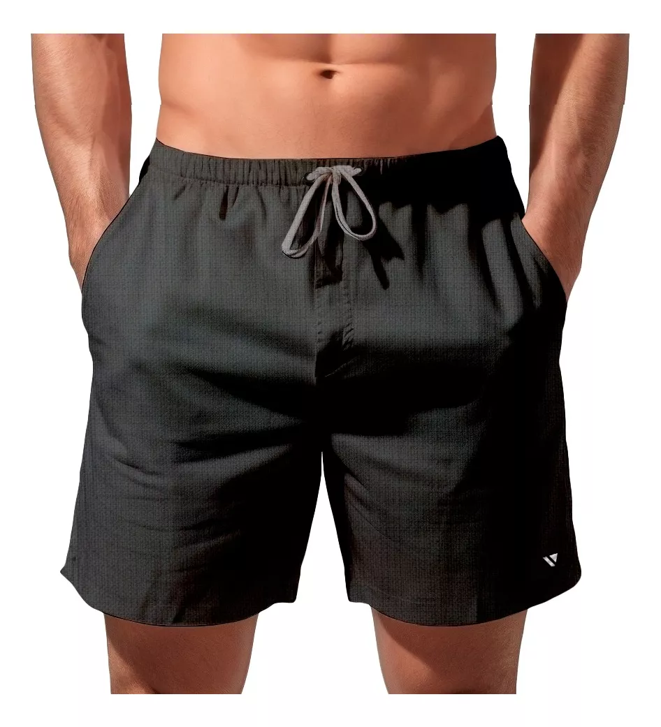 Short Bermuda Praia Linho Premium Masculino Verão Voker