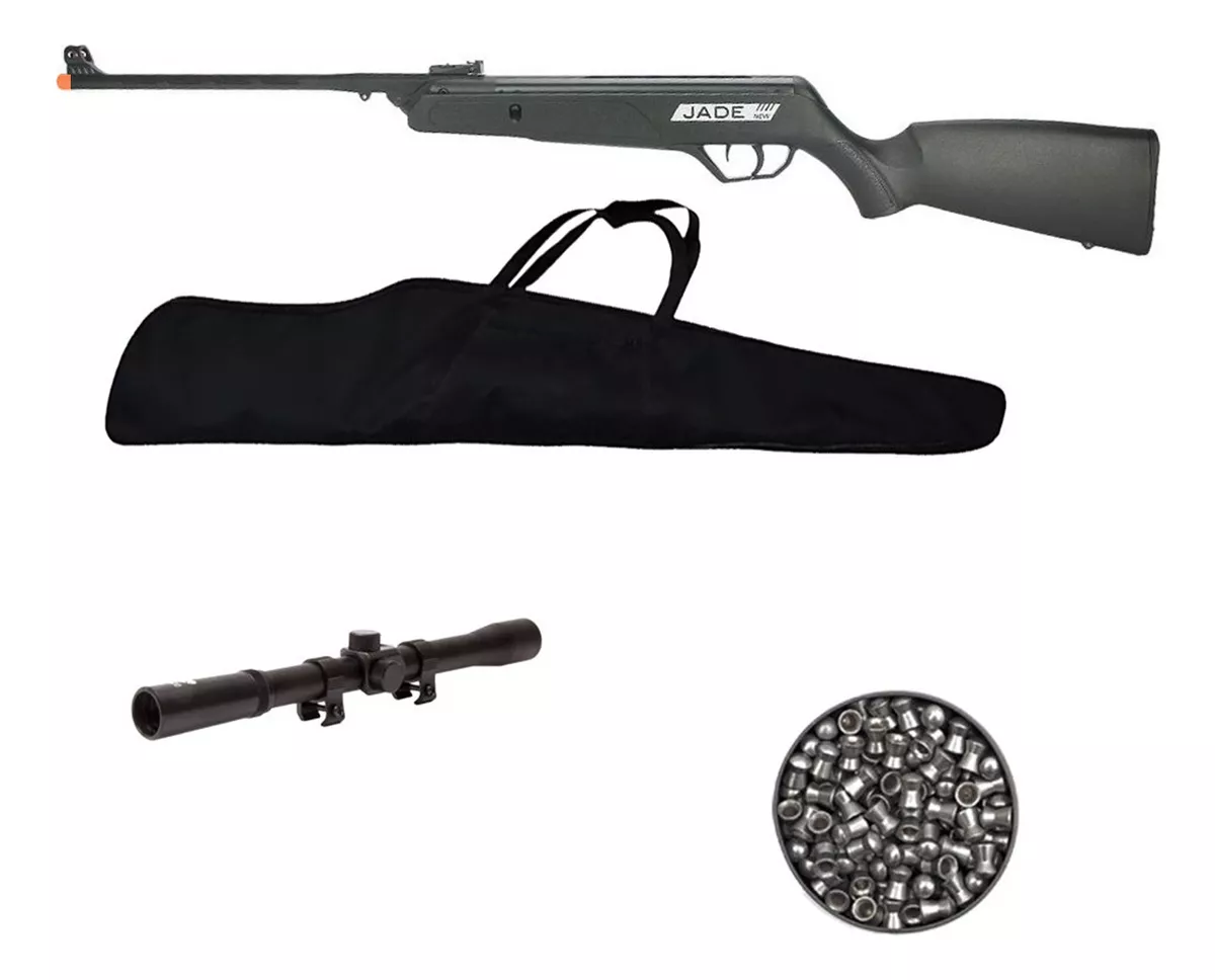 Carabina Rifle Cbc Jade 5.5 + Luneta + Chumbinho + Capa